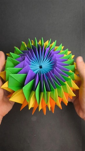 Easy Paper Fireworks 🪷 #origami #diy #fireworks