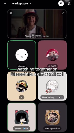 Enjoying Stranger Things Together on Discord