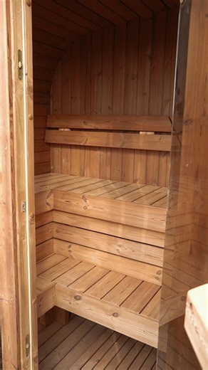 Imagine slipping into spa-level relaxation just steps from your door — this compact 2-4 person sauna brings luxury, design and real wellness right to your outdoor space. With beautifully treated ThermoWood® exterior, full-glass door/window for that open airy feel, and ergonomic benches for pure comfort, it’s everything you want in an outdoor sanctuary. Whether you’re winding down after a long day, smoothing out menopausal stress, or simply making self-care a priority — this is your moment. Becau