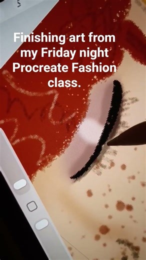 Procreate Fashion Drawing #shorts #procreate