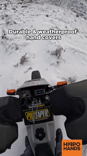 At Hippo Hands, we design every hand cover with one goal: keep riders warm, dry, and in control - no matter the weather. Here’s what most other options get wrong: ❌ Bulky gloves that kill feel on the controls ❌ Heated grips only warm your palms (not your knuckles) ❌ Cheap knockoffs that collapse, soak through, and don’t last Hippo Hands are better. Here’s why: ✅ Waterproof insulated materials that block wind & rain ✅ Stays open, so you can slip in/out with ease ✅ Mounts securely to your hand gua