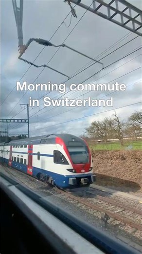 Typical morning commute in Switzerland