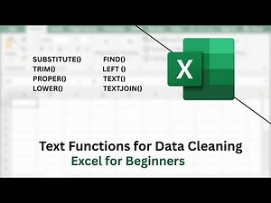 Data Cleaning in Excel Using Text Functions | Must-Know for Data Analytics