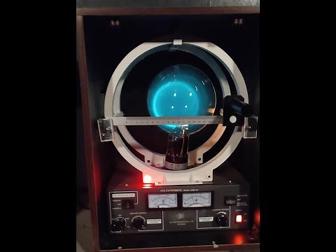 Specific charge of an electron determination by J. J. Thompson method
