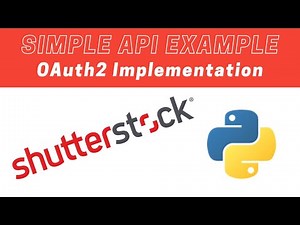 Shutter Stock Simple OAuth API Example: python & requests-oauthlib