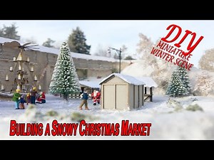 Modelling a snowy Christmas Market