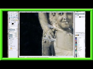 How To Fix An Old Or Damaged Photo Using Gimp Part 5 Using The Heal Tool & Opacity Setting