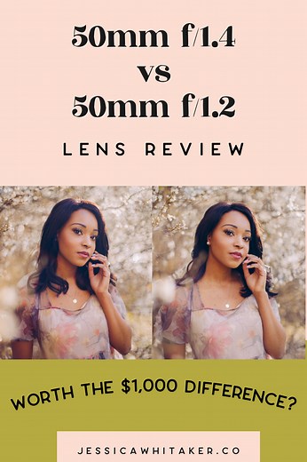 Canon 50mm f/1.4 vs 50mm f/1.2 Camera Lens Comparison — Jessica Whitaker