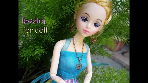 A few pieces of jewelry for doll I made in 2016 - The video is for entertainment only