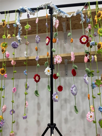 8 in 1 Flower Curtain Crochet Pattern, Flower Garland Crochet, Wall Hanging Flower, Lace Window Decor, Crochet English PDF Version - Etsy Canada