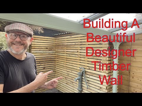 How to build a beautiful Timber slatted Wall.