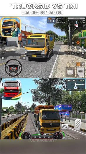truck simulator indonesia vs truck masters India graphics comparison part 1