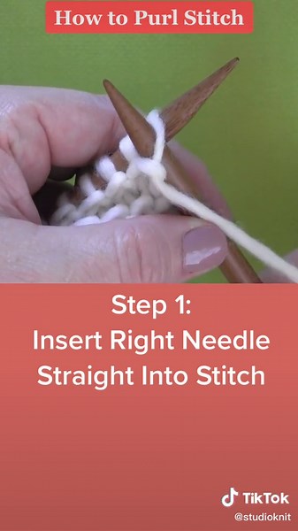 Beginner's Guide: How to Purl Stitch in Knitting