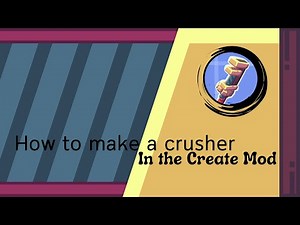 How to make a automatic crusher in the Minecraft Create Mod