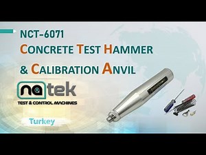 NCT-6071 Concrete (Schmidt) Test Hammer & Calibration Anvil