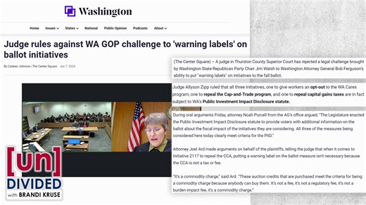 5K views · 143 reactions | A judge says fiscal impact statements must appear next to three initiatives on the November ballot. The problem? Bob Ferguson gets to sign off on the wording – and he is on record opposing all three initiatives. | Brandi Kruse | Facebook