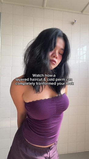 Watch how @cillycuts totally transformed with just a layered cut and perm by our man, Leo! 😍 Kalau nak volume or soft curls, sini tempatnya beb. Jom datang Hairmake Bridge Tokyo, Publika, and treat yourself! 💇‍♀️ #LayeredCutPower #PermSyiok #SalonVibes