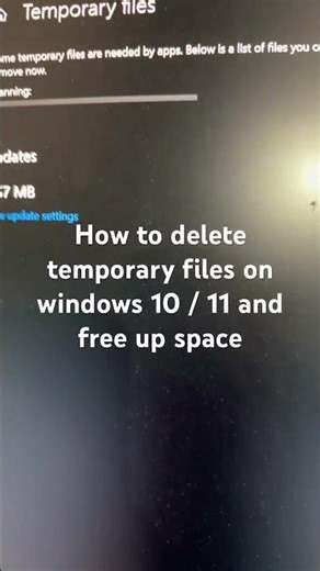 How to delete temporary files on windows 10 / 11 and free up space