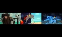 Mix of 3 videos from youtube : 3 spongebob theme songs