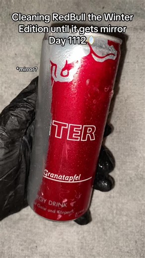 Cleaning Red Bull Winter Edition to a Mirror Finish