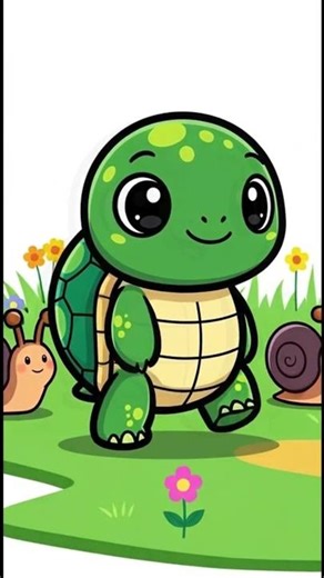 Tiny Turtle Song 🐢 Cute Nursery Rhymes for Kids 🎶 #kidssongs #cute #animation #toddlermusic