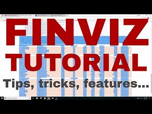 Finviz Tutorial for Value Investors and Beginners