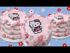 HELLO KITTY CAKE TUTORIAL | LIVE