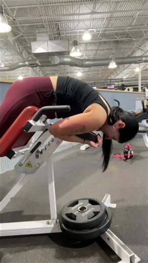 Gym Workout: Watch Her Crush Back Extensions! #shorts