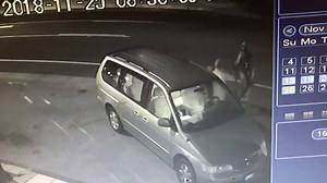 ROBBERY AT GUNPOINT CAUGHT ON SURVEILLANCE CAMERA IN VENTURA: A robbery at gunpoint was caught on surveillance camera beginning at 8:57pm this last Sunday evening by the Tobacco and More business located in the 2200 block of North Ventura Avenue. A man with a bandanna over his face, and holding a gun, approached a victim who had just returned to their vehicle outside the store. The suspect demanded property, then left the area on foot. Police were notified with the incident being under investiga