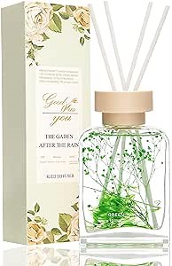 Reed Diffuser Set, 3.35 Ounces (120ml) is a Great Gifts、Home Essentials for New Home，Bathroom Decor。 (Dewy Moss)