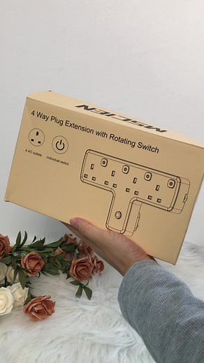 Power strip plug socket extension. #powerstrip #plugsocket #electic #powercable #plugextension #powersocket #Home #office #gamingset #tiktokmademebuyit #spotlight #spotlightfinds #productreview