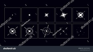 Shine Fx Animation Shine Light Sprite Stock Vector (Royalty Free) 2520702001 | Shutterstock