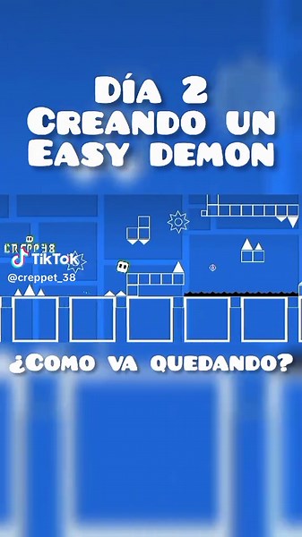 Crea un Easy Demon en Geometry Dash