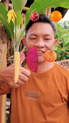 Food ASMR 🌽🍉🍊 | Mouth Magic?!😯 #shorts #food #reverse