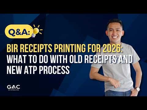 BIR Receipts Printing for 2026: What to Do With Old Receipts and New ATP Process