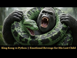 King Kong vs Python || Emotional Revenge for His Lost Child || Epic Jungle Battle