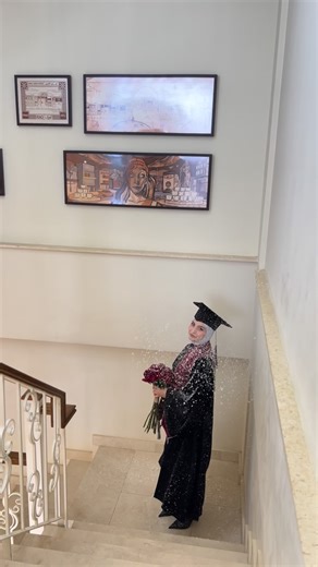 safa ismail on Instagram: "🤍🎓 @olchi.iq @fashi0n.direct @ridhaalwancoffee @eva__flower_1_ #explore #graduation #explore #graduation"