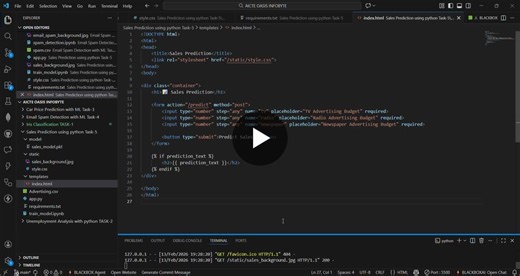 #salesprediction #machinelearning #python #dataanalytics | Moka Divya