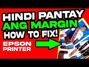 HINDI NA PANTAY ANG PRINT NG PRINTER KO! How to adjust printer margin, Epson printer margin problem.