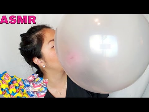 ASMR Blowing Biggest Bubble Gum Bubbles, Soft Gum Chewing, Soft Appreciation