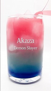 【鬼滅の刃】猗窩座モチーフの推しドリンク作ってみた💙【Not for drink】 #推し活 #鬼滅の刃 #猗窩座 #demonslayer