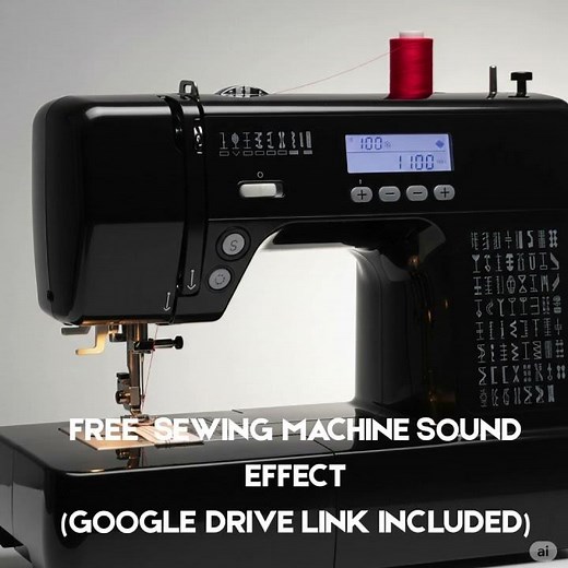 Sewing Machine Sound Effect (FREE Download) #googledrive #soundeffect