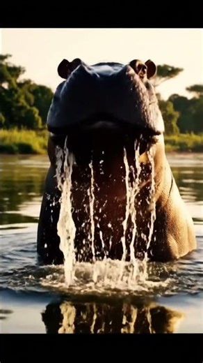 hippo’s explosive river roar