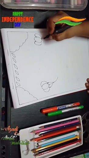How To Draw Independence Day Art!