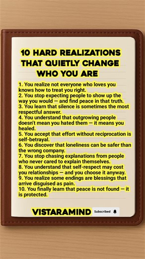 10 Hard Realizations That Quietly Change Who You Are| #shorts #quotes #motivation #psychology #trick