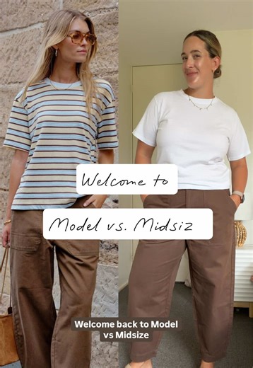 Today we’re comparing the model to a midsize body in these lovely @CERES LIFE pants. If you can’t tell, I really love these 🤎 Head to the link to my LTK in my bio for easy shopping 🛒 #midsize #tryon #OOTD #casual