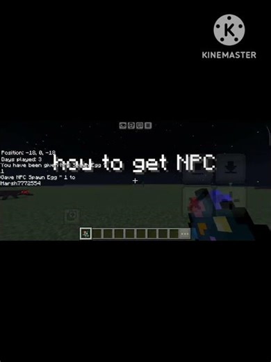 how to get NPC in Minecraft pe #minecraftshorts #phonk