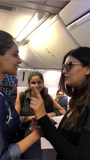 307K views · 14K reactions | When Sushmita Sen And Manushi Chillar Accidentally Met In Flight Before Her Miss World Journey Later She Went To Miss World And Won 6th Miss World Crown For INDIA 朗 #sushmitasen #missuniverse #manushichhillar #missworld #missworld2017 #missindia #feminamissindia #india #winner #pageantandinfluence #reels #reelkarofeelkaro #instareel #reelsinsta #reelsinstagram #reelsindia | Pageant And Influence | Facebook