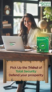 Celebrate these 9 days of protection with 9 CyberAstra's that will defeat digital evil and help you thrive online. First up is the Trishul of Total Security. Just like Maa Durga’s multi-pronged weapon, Net Protector Total Security takes a multi-pronged, proactive approach to cybersecurity. With round-the-clock scanning, real-time threat detection, and a host of advanced features, this digital astra ensures you’re protected against cybercrime. Click the link in the bio to learn more. #NetProtecto