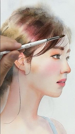 【水彩人物画】ちょこ・テク｜影を入れて立体感を出す方法 "Watercolor Portrait | How to Add Shadows for Realistic Depth"